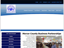 Tablet Screenshot of mercerchamber.com